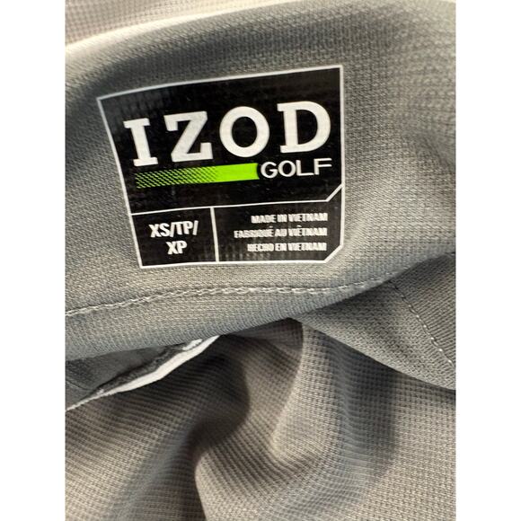 Izod Golf gray white stripe sleeveless athletic polo shirt women's size XS - Picture 6 of 6